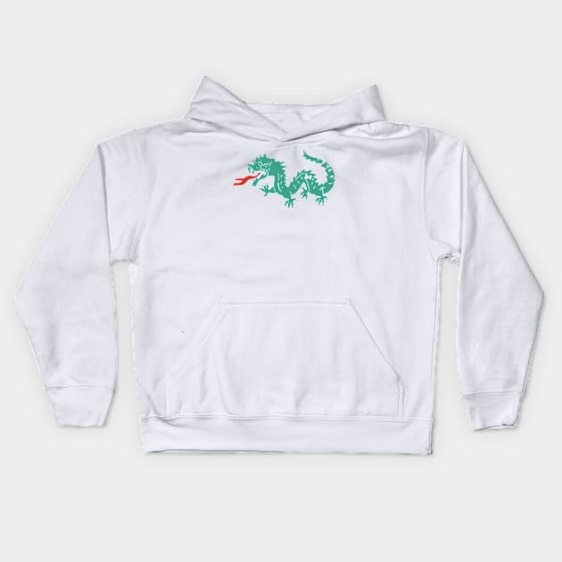 China Records Dragon Kids Hoodie by HustlerofCultures